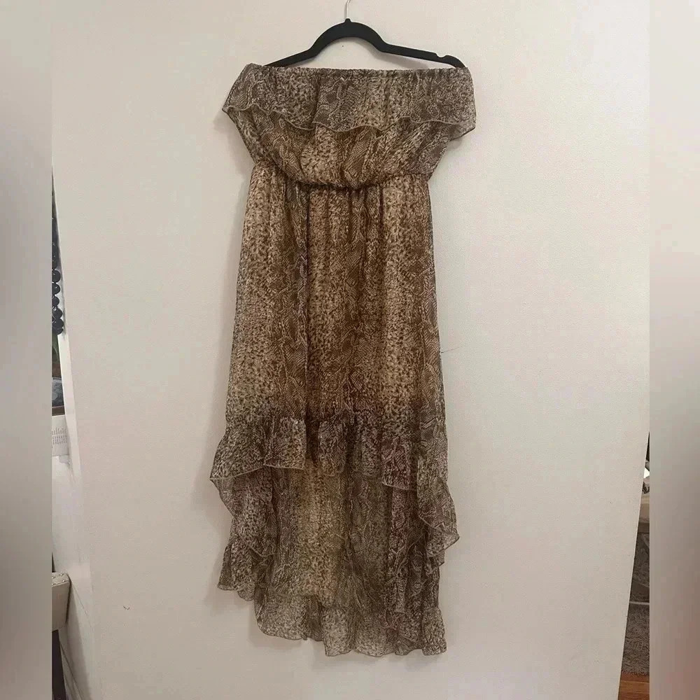 2 for 15 Strapless Ruffle Dress